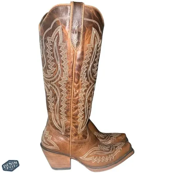 ARIAT Women’s CASANOVA SHADES OF GRAIN Snip Toe Tall Western/Cowboy BOOTS | NEW - Picture 10 of 16